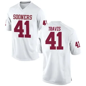 Barrett Travis Nike Oklahoma Sooners Youth Replica Football College Jersey - White
