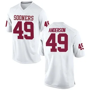 Ben Anderson Nike Oklahoma Sooners Men's Replica Football College Jersey - White