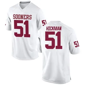 Branson Hickman Nike Oklahoma Sooners Youth Game Football College Jersey - White