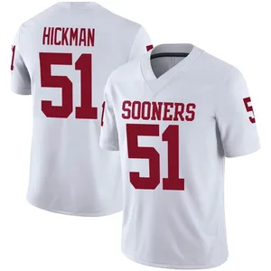 Branson Hickman Oklahoma Sooners Men's Game Jordan Football Jersey - White