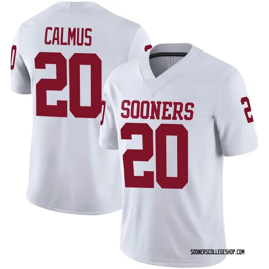 Casen Calmus Oklahoma Sooners Youth Game Jordan Football Jersey - White
