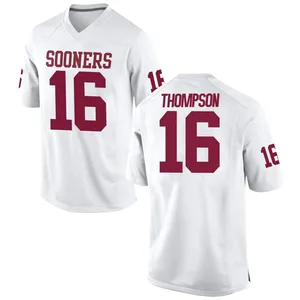Casey Thompson Nike Oklahoma Sooners Men's Game Football College Jersey - White