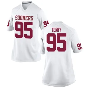 Da'Jon Terry Nike Oklahoma Sooners Women's Game Football College Jersey - White
