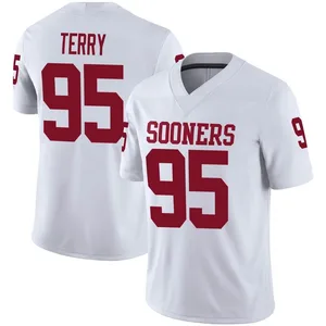 Da'Jon Terry Oklahoma Sooners Men's Game Jordan Football Jersey - White