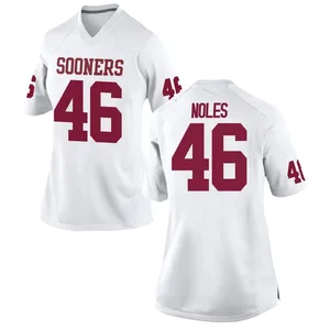 Dax Noles Nike Oklahoma Sooners Women's Game Football College Jersey - White