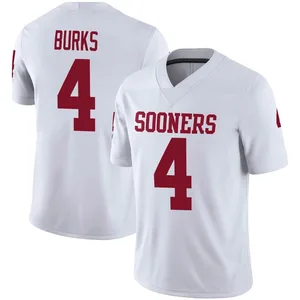 Deion Burks Oklahoma Sooners Youth Game Jordan Football Jersey - White