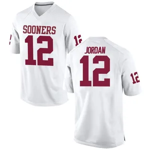 Devon Jordan Nike Oklahoma Sooners Men's Replica Football College Jersey - White