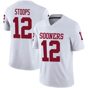 Drake Stoops Oklahoma Sooners Youth Game Jordan Football Jersey - White