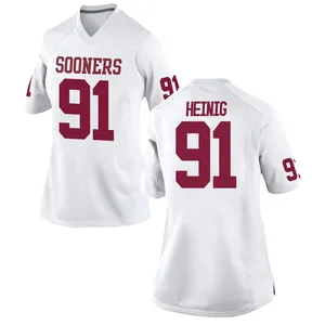 Drew Heinig Nike Oklahoma Sooners Women's Game Football College Jersey - White
