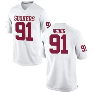 Drew Heinig Nike Oklahoma Sooners Youth Game Football College Jersey - White