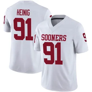 Drew Heinig Oklahoma Sooners Youth Game Jordan Football Jersey - White