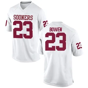 Eli Bowen Nike Oklahoma Sooners Men's Replica Football College Jersey - White