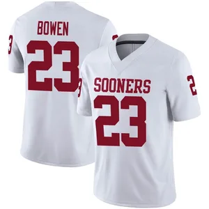 Eli Bowen Oklahoma Sooners Men's Game Jordan Football Jersey - White