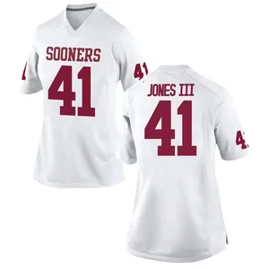 Emmett Jones III Nike Oklahoma Sooners Women's Game Football College Jersey - White