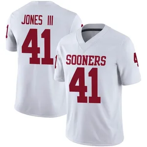 Emmett Jones III Oklahoma Sooners Youth Game Jordan Football Jersey - White