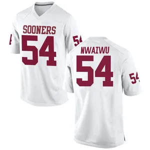 Febechi Nwaiwu Nike Oklahoma Sooners Youth Game Football College Jersey - White