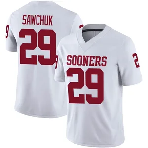 Gabe Sawchuk Oklahoma Sooners Men's Game Jordan Football Jersey - White