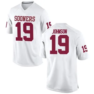 Jacobe Johnson Nike Oklahoma Sooners Men's Game Football College Jersey - White
