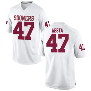James Nesta Nike Oklahoma Sooners Men's Game Football College Jersey - White