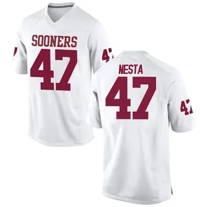 James Nesta Nike Oklahoma Sooners Men's Replica Football College Jersey - White