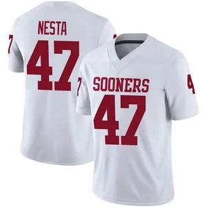 James Nesta Oklahoma Sooners Youth Game Jordan Football Jersey - White