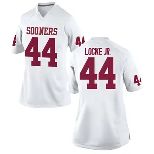 John Locke Jr. Nike Oklahoma Sooners Women's Game Football College Jersey - White