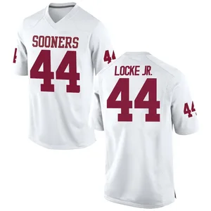 John Locke Jr. Nike Oklahoma Sooners Youth Game Football College Jersey - White
