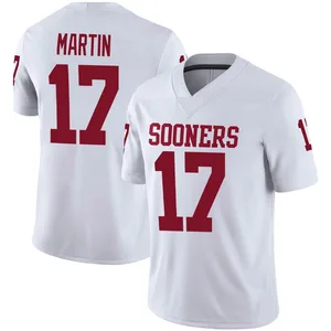 Josiah Martin Oklahoma Sooners Men's Game Jordan Football Jersey - White
