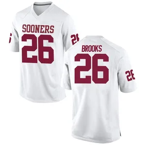 Kennedy Brooks Nike Oklahoma Sooners Men's Replica Football College Jersey - White