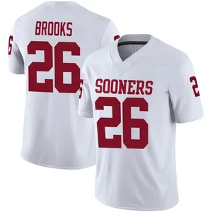 Kennedy Brooks Oklahoma Sooners Men's Game Jordan Football Jersey - White