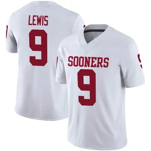 Keontez Lewis Oklahoma Sooners Men's Game Jordan Football Jersey - White