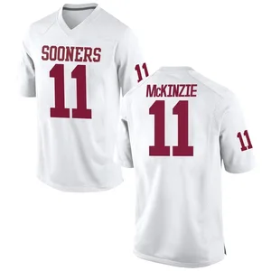 Kobie McKinzie Nike Oklahoma Sooners Men's Replica Football College Jersey - White