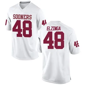 Luke Elzinga Nike Oklahoma Sooners Youth Game Football College Jersey - White