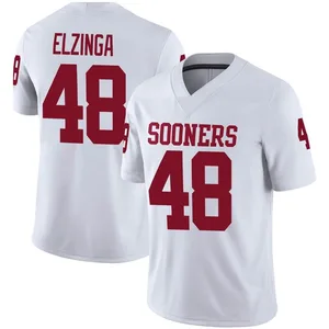 Luke Elzinga Oklahoma Sooners Youth Game Jordan Football Jersey - White