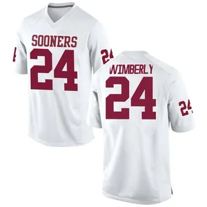 Marcus Wimberly Nike Oklahoma Sooners Men's Replica Football College Jersey - White