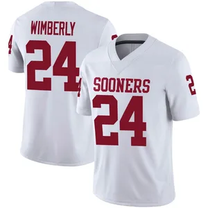 Marcus Wimberly Oklahoma Sooners Youth Game Jordan Football Jersey - White