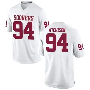 Mari Atchison Nike Oklahoma Sooners Men's Replica Football College Jersey - White