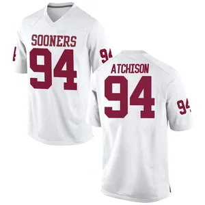 Mari Atchison Nike Oklahoma Sooners Youth Game Football College Jersey - White