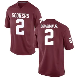 Men's Billy Bowman Jr. Nike Oklahoma Sooners Men's Replica Crimson Football College Jersey