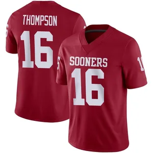 Men's Casey Thompson Oklahoma Sooners Men's Game Jordan Crimson Football Jersey