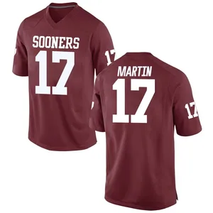 Men's Josiah Martin Nike Oklahoma Sooners Men's Replica Crimson Football College Jersey