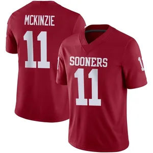 Men's Kobie McKinzie Oklahoma Sooners Men's Game Jordan Crimson Football Jersey