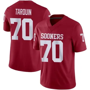 Men's Michael Tarquin Oklahoma Sooners Men's Game Jordan Crimson Football Jersey