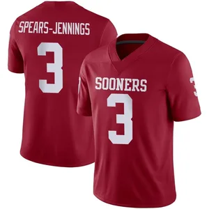 Men's Robert Spears-Jennings Oklahoma Sooners Men's Game Jordan Crimson Football Jersey