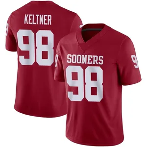 Men's Tyler Keltner Oklahoma Sooners Men's Game Jordan Crimson Football Jersey