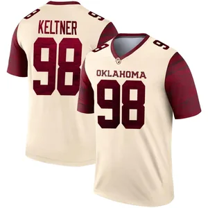 Men's Tyler Keltner Oklahoma Sooners Men's Legend Jordan Natural Alternate Football Jersey