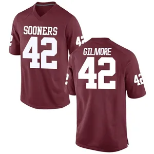 Men's Wyatt Gilmore Nike Oklahoma Sooners Men's Replica Crimson Football College Jersey
