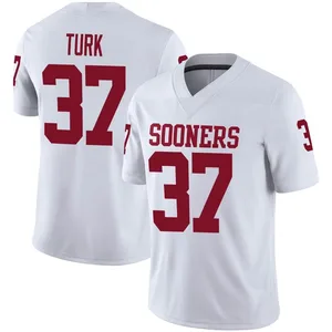 Michael Turk Oklahoma Sooners Youth Game Jordan Football Jersey - White