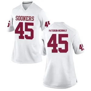Mykel Patterson-McDonald Nike Oklahoma Sooners Women's Game Football College Jersey - White