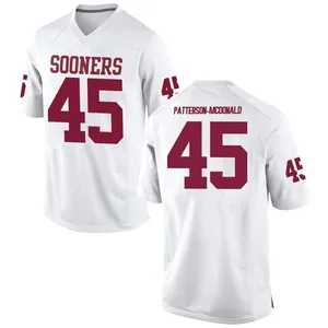 Mykel Patterson-McDonald Nike Oklahoma Sooners Youth Replica Football College Jersey - White